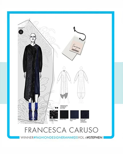 fashion sketches della studentessa Francesca Caruso.