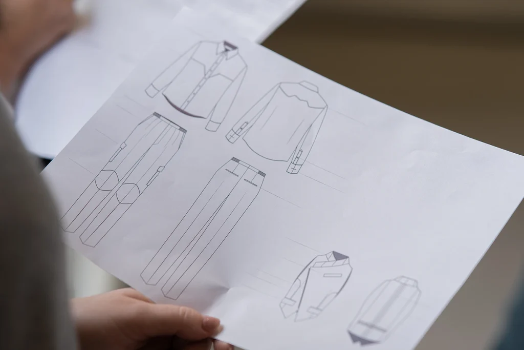 Disegno di due outfit.