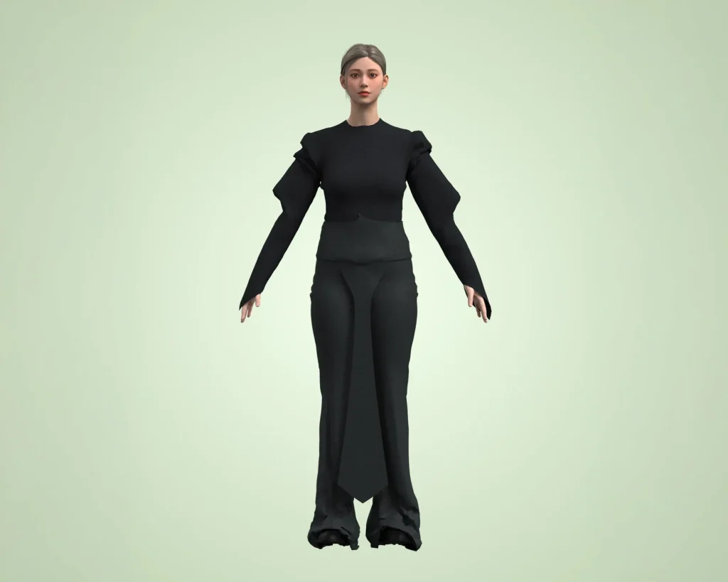 Modello 3D realizzato con CLO3D.