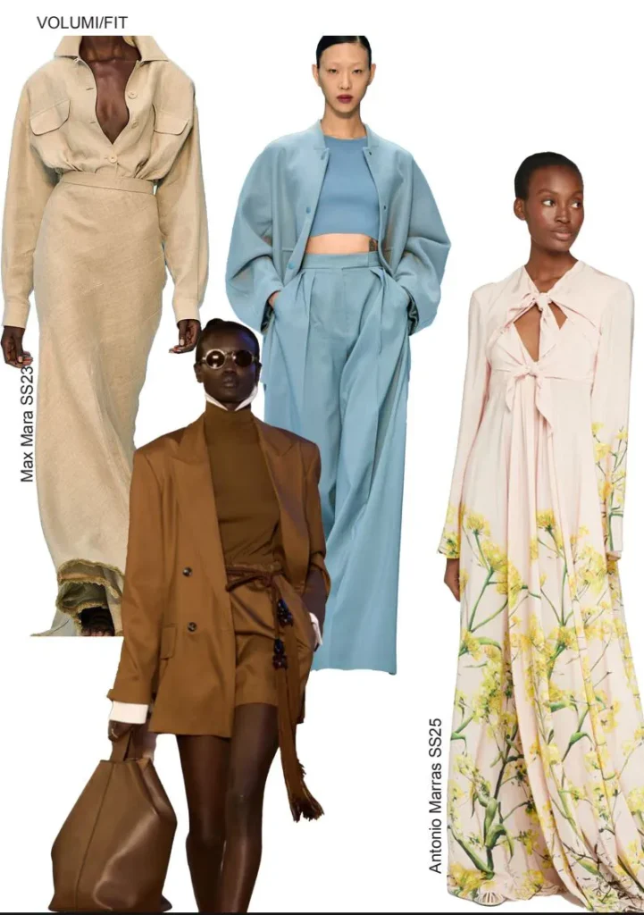 Collage di look su modelle.